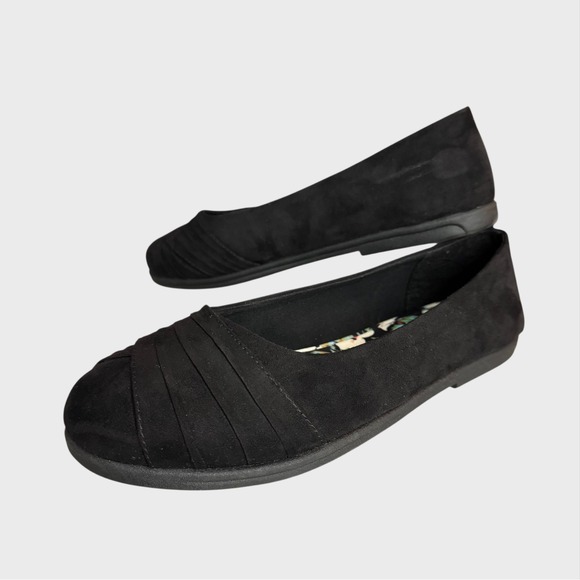 Rocket Dog Faux Suede Black Flats Shoes US Womens Size 11 Classic Goth - Picture 1 of 9